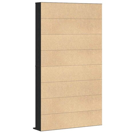 Cd-kast met plank Zwart eiken 101 x 23 x 177.5 cm Bewerkt hout 5