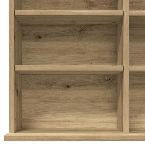 Cd-kast met plank artisanaal eikenkleurig 101 x 23 x 177.5 cm 8