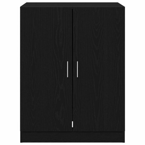 Wasmachinekast met opslag Zwart Eiken 70,5 x 71,5 x 91,5 cm 7