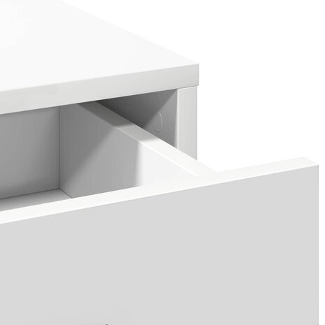 Kaptafel met lade met opslag Wit 50 x 41 x 135 cm Bewerkt hout 8