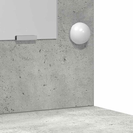 Kaptafel met lade Betongrijs 50 x 41 x 135 cm Bewerkt hout 9