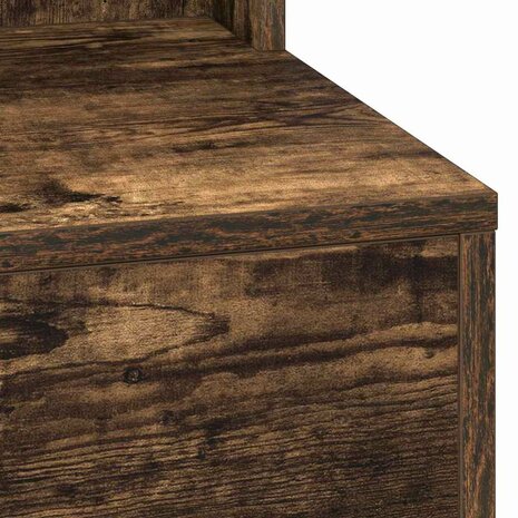 Kaptafel met plank Gerookt eiken 50 x 41 x 135 cm Bewerkt hout 7