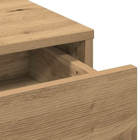 Kaptafel met lade Artisan Eiken 50 x 41 x 140 cm Bewerkt hout 9
