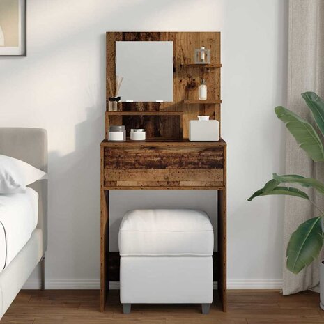 Slaapkamer Kaptafels Oud Hout 80 x 39,6 x 135 cm Bewerkt hout 4