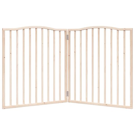 Hondenhek inklapbaar 2 panelen 160 cm populierenhout 4