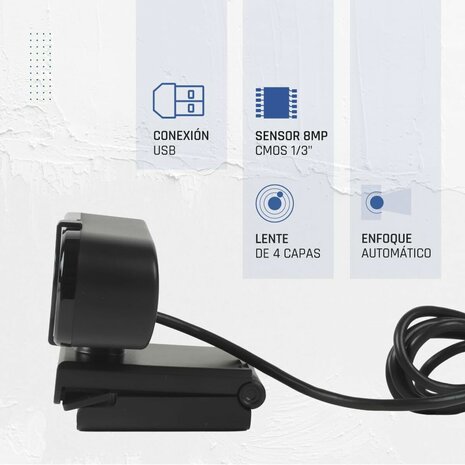 Webcam iggual IGG319949 4K Ultra HD 6