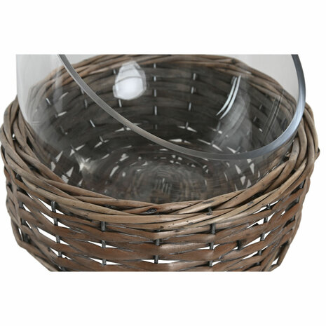 Tafeldecoratie Home ESPRIT Transparant Natuurlijk Kristal 28 x 28 x 22 cm (2 Stuks) 3