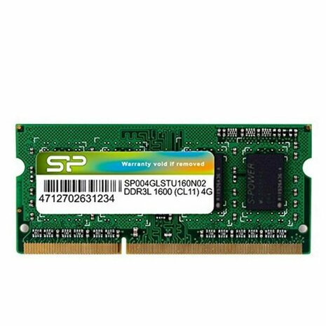 RAM geheugen Silicon Power SP004GLSTU160N02 4 GB DDR3L PC3-12800 1