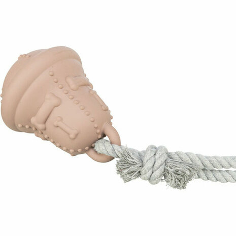 Kattenspeeltje Trixie Beige Katoen Natuurlijk rubber Kerstmis Bel 8