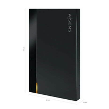 Hard drive hoes Aisens ASE-2524B Zwart 2,5" 7