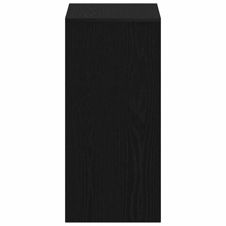 Bureau met plank Zwart Eiken 102,5 x 35 x 75 cm Bewerkt hout 7