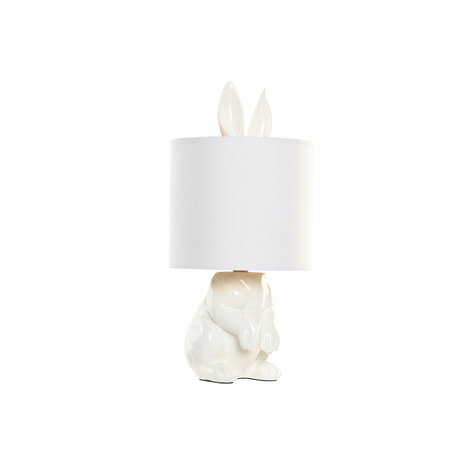 Bureaulamp Home ESPRIT Wit Gouden 50 W 220 V 1