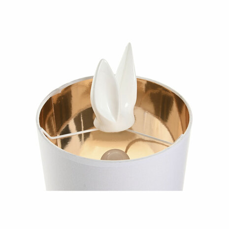 Bureaulamp Home ESPRIT Wit Gouden 50 W 220 V 3