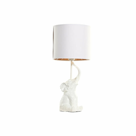 Bureaulamp Home ESPRIT Wit Gouden 50 W 220 V 1