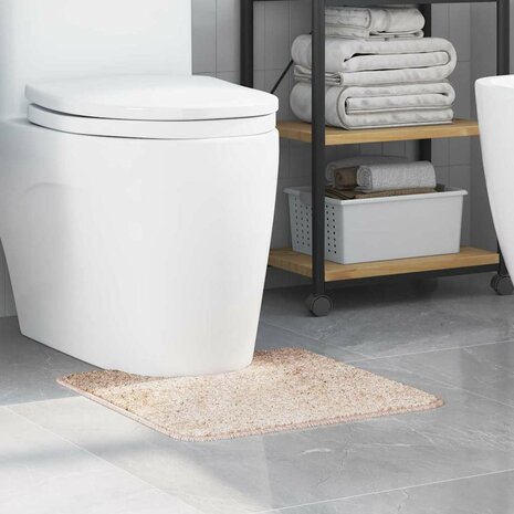 Antislip Badmat met Toilet Cut Crème 50 x 50 cm PP 1