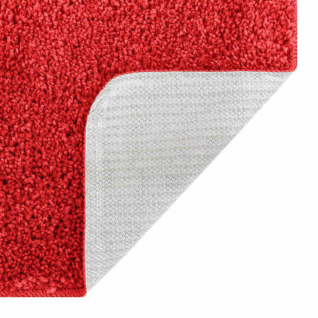 Antislip Badmat met Toilet Cut Rood 50 x 50 cm PP 5