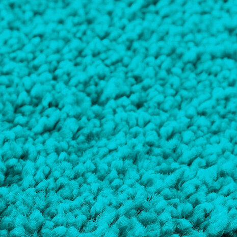 Antislip Badmat met Toilet Cut Turquoise 50 x 50 cm PP 6