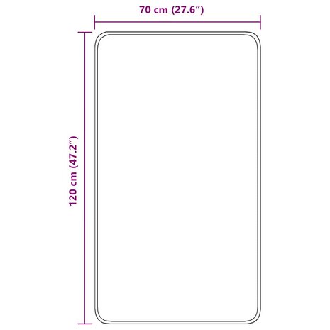 Antislip Badmat Blauw 70 x 120 cm PP 9