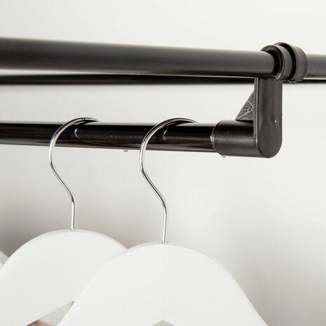 Kledingkast Max Home Zwart 70 X 148 X 46 CM 4 Stuks 7