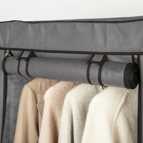 Kledingkast Max Home Donker grijs 70 X 148 X 44 CM 4 Stuks 4