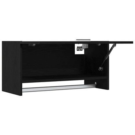 Kledingkast met lade Zwart Eiken 70 x 32,5 x 35 cm Bewerkt hout 6