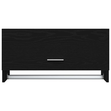 Kledingkast met lade Zwart Eiken 70 x 32,5 x 35 cm Bewerkt hout 8