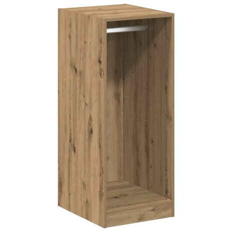 Kledingkast met plank artisanaal eikenkleurig 41 x 48 x 102 cm 2