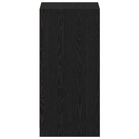 Kledingkast met plank Zwart eiken 41 x 48 x 102 cm Bewerkt hout 6