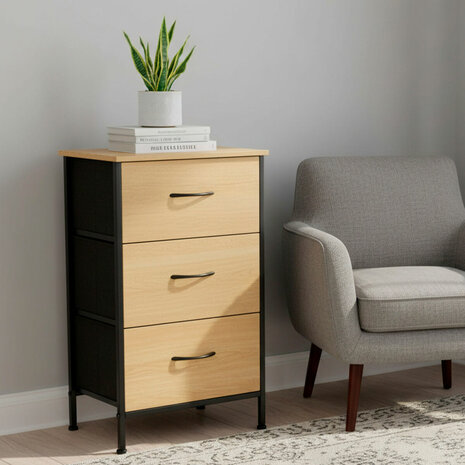 Ladekast Max Home Zwart Modern 40 X 75 X 30 CM 2