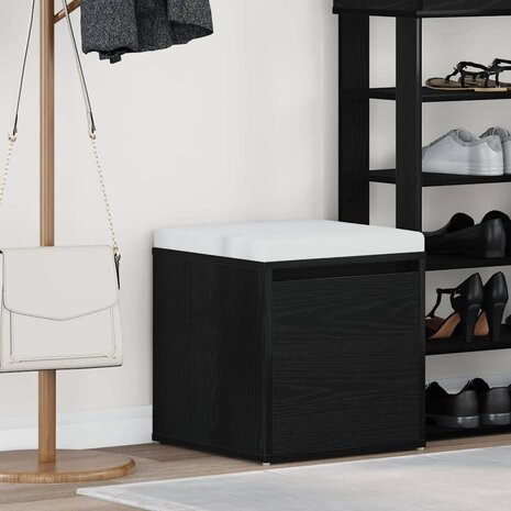 Ladekast met lade Zwart Eiken 40,5 x 40 x 40 cm Bewerkt hout 1