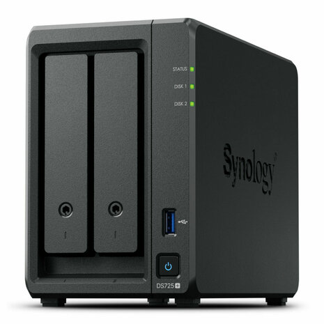 Netwerkopslag NAS Synology DS725+ Zwart AMD Ryzen R1600 1