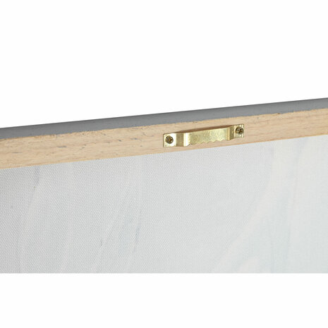 Schilderij Home ESPRIT Blauw Gouden Canvas Hout MDF Bloem Shabby Chic 60 x 3 x 90 cm (2 Stuks) 4