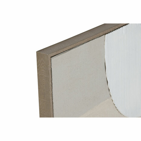 Schilderij Home ESPRIT Wit Beige Abstract Scandinavisch 62 x 3,8 x 82 cm (2 Stuks) 2