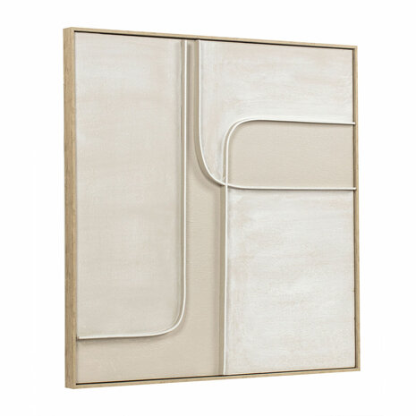 Schilderij Home ESPRIT Wit Beige Abstract Stads 92 x 4,5 x 92 cm (2 Stuks) 6