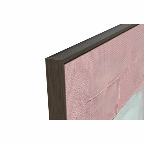 Schilderij Home ESPRIT Geel Beige Roze Turkoois Abstract Stads (2 Stuks) 2