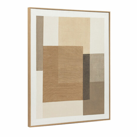 Schilderij Home ESPRIT Bruin Beige Abstract Stads 80 x 4,5 x 100 cm (2 Stuks) 7