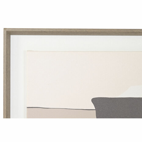 Schilderij Home ESPRIT Wit Beige Abstract Stads 100 x 4 x 50 cm (2 Stuks) 3