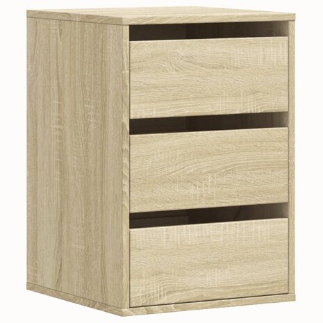 Ladekast 40x41x58 cm bewerkt hout sonoma eikenkleurig 2