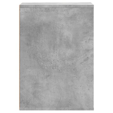 Ladekast 40x41x58 cm bewerkt hout betongrijs 6
