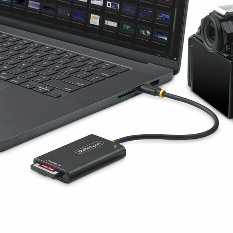 Kaartlezer Extern Startech 1B-USB-C-CFE-ADAPTER Zwart 1