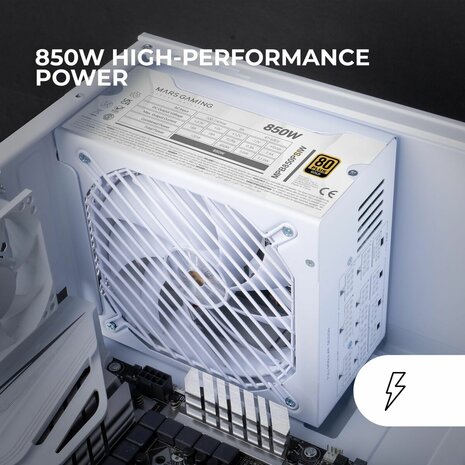 Voedingsbron Mars Gaming MPB850PSIW ATX 850 W 80 Plus Gold 3