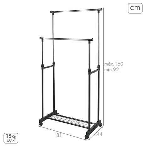 Kapstok Max Home Metaal (2 Stuks) 4