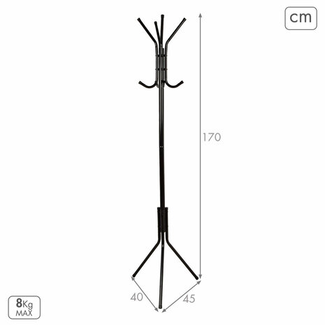 Kapstok Max Home Metaal (4 Stuks) 4