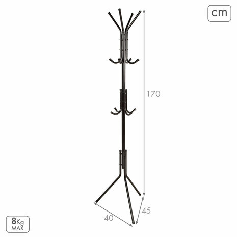 Kapstok Max Home Metaal (4 Stuks) 4