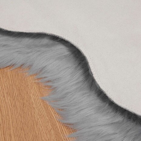 Nep Schapenvacht Tapijt Tafalla Grijs 50 x 80 cm Polyester 6