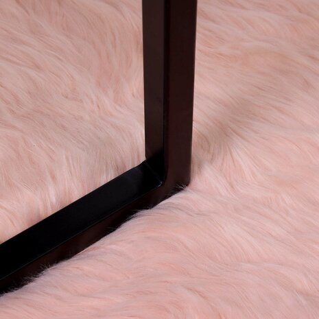 Nep Schapenvacht Tapijt Tafalla Roze 60 x 110 cm Polyester 6