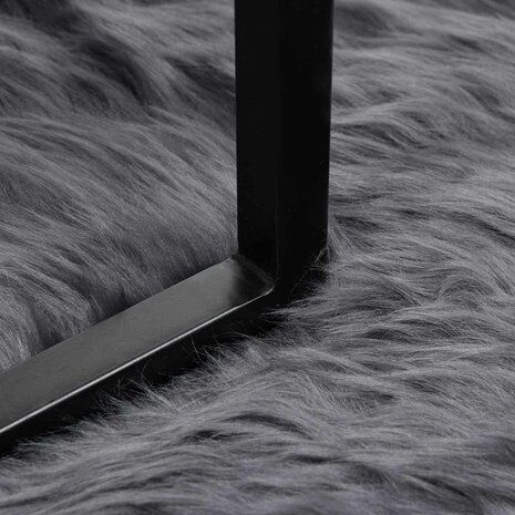 Nep Schapenvacht Tapijt Tafalla Antraciet 50 x 80 cm Polyester 5