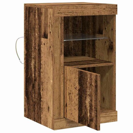 Bijzetkast 2 pcs Oud hout 41 x 37 x 67 cm Bewerkt hout 7