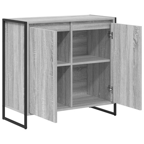 Bijzetkast Grijs Sonoma 79 x 36 x 75 cm Bewerkt hout 5