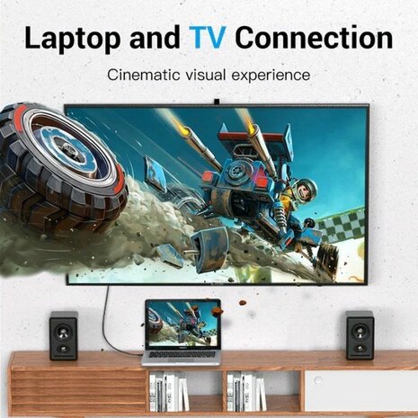 Adapter Mini DisplayPort naar HDMI Vention HAHBG Zwart 1,5 m 2